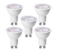 EXTRASTAR Lampadine LED GU10, 6 Watt 500 Lumen, Bianca Freddo 6500K, Lampadine LED，non dimmerabilei, Confezione da 5