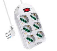 EXTRASTAR Multipresa 6 Post Presa con interruttore automatico di protezione 10 A