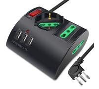 Extrastar Multipresa da Scrivania/Tavolo con 3 Presa USB,Presa con interruttore