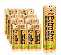 EXTRASTAR Pile Mini Stilo Alcaline AA Performance, pile aa, batterie aa, confezione da 16