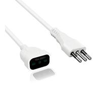 EXTRASTAR Prolunga 250 V, Spina e Presa 10/16a,Bianco,10M.