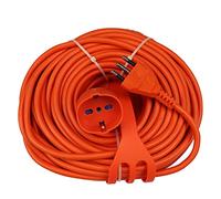 Extrastar Prolunga Da Giardino Con Pratico Supporto Spina Grande 16 A Presa Pluristandard Sezione Cavo 3 x 1,5 mm² femmina Arancio 10 Meter.