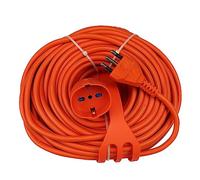 Extrastar Prolunga Da Giardino Con Pratico Supporto Spina Grande 16 A Presa Pluristandard Sezione Cavo 3 x 1,5 mm² Arancio 8 Meter