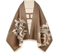 EXTREE Sciarpe Donna Pashmina Sciarpa Setosa per Abiti Da Sera Coperta Frontale Aperto Mantello Poncho, Regali Bambine., A001-Marrone, 1, A001-marrone, 1