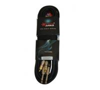 EXTREME 2R2J5PRO 2 RCA MASCHIO - 2 JACK MONO 1/4" 6.5mm CAVO AUDIO DI SEGNALE SCHERMATO 5 MT.