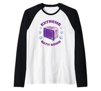 Extreme Bath Bomb Pastello Gotico Tostapane Meme Maglia con Maniche Raglan