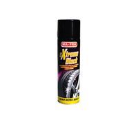 Ma-Fra, Extreme Black, Nero Gomme Spray Ultra Brillante, con Effetto Bagnato, Previene le Screpolature, Resistente a Pioggia e Lavaggi Frequenti, Formato 500ml
