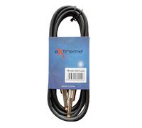 EXTREME CAVO JACK - JACK MONO 1/4" 6.3mm DA 3 MT COLORE NERO