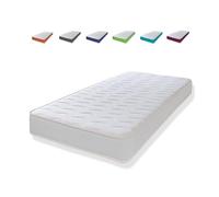 eXtreme comfort ltd Cooltouch - Materasso a molle ibrido in memory foam con bordo bianco, 18 cm di profondità, 135 x 190 cm