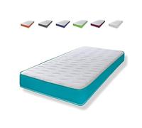 eXtreme comfort ltd Materasso Cooltouch Essentials da 1,2 m, bordo blu foglia di tè, profondo 18 cm