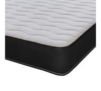 eXtreme comfort ltd Materasso ibrido Cooltouch Colours, singolo piccolo (75 cm x 190 cm), memory foam e molle elicoidali, sensazione di peluche, superficie Cooltouch Plus, profondità 18 cm, nero