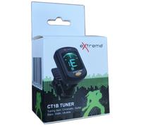 EXTREME CT1B ACCORDATORE CLIP TUNER A PALETTA SCHERMO COLORI CHITARRA VIOLINO UKULELE BASSO