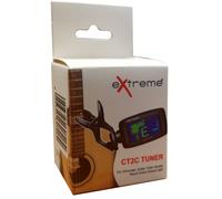 EXTREME CT2C ACCORDATORE CROMATICO CLIP TUNER CON SCHERMO A COLORI PER CHITARRA UKULELE BASSO