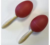 EXTREME DP12 COPPIA MARACAS IN PLASTICA MANICO IN LEGNO COLORE ROSSO