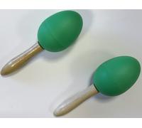 EXTREME DP12 COPPIA MARACAS IN PLASTICA MANICO IN LEGNO COLORE VERDE