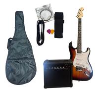 EXTREME EG-ST1 SUNBURST GUITAR PACK CHITARRA + AMPLIFICATORE + CAVO + CUSTODIA + CINTA + PLETTRI + CORDE