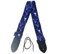 EXTREME GUITAR STRAP H TRACOLLA REGOLABILE CHITARRA E BASSO FULMINI