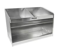 Extreme Max 5001.6056 Deluxe Dual Alluminio Caschi Bay Mensola Holder Storage Cabinet Organizer per Rimorchio Racchiuso Gara, Negozio, Garage, Stoccaggio