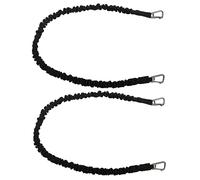 Extreme Max BoatTector 3006.2771 - Snubber ad alta resistenza e corda elastica di stoccaggio, confezione da 2, 48 pezzi, con ganci compatti, colore: nero