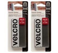 Extreme Outdoor - Chiusura a strappo in nylon, lunghezza 10,2 cm, strisce adesive in velcro, resistenti e alternative, per zaini, confezione da 2