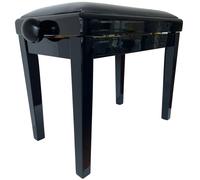 EXTREME PB100BK BLACK PIANO BENCH PANCHETTA PER PIANOFORTE IN LEGNO FINITURA NERA LUCIDA