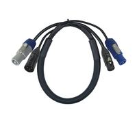 EXTREME PD-001 3 METRI CAVO COMBO DMX XLR 3 PIN+ ALIMENTAZIONE POWERCON IN-OUT