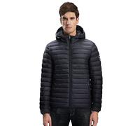 Extreme Pop Giacca Invernale da Uomo piumino Impermeabile con Pura Piuma Bianca D'Oca con Cappuccio Brand Inglese Ultima Settimana di Grandi Saldi (XL, Nero 1)