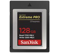 Extreme PRO 128GB CF Express Card Type B up to 1700MB/s for RAW 4K video Black