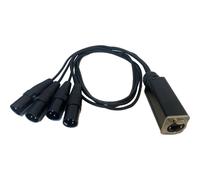 EXTREME RSA60-4M-3FT EXTENDER AUDIO - DMX SU RJ45 CON 4 CONNETTORI XLR MASCIO FRUSTA DA 90CM