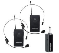 Extreme Sound - U220-B KIT 2 MICROFONI WIRELESS BODY PULCE PINZA e MINI RICEVITORE PORTATILE UHF
