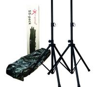 EXTREME SS-PACK SPEAKER STAND KIT SET SUPPORTI CASSE ALLUMINIO! CON BORSA TRASPORTO ALTEZZA REGOLABILE SISTEMA DI SICUREZZA IN ACCIAIO