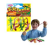Extreme Stretchies - Lizards da Deluxebase. Confezione di 4 piccoli giocattoli elastici a forma di rettili. Perfetti per bambini e ottimi come giocattoli per feste.