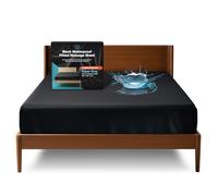 Extreme Super King - Lenzuolo con angoli impermeabile, coprimaterasso nero 100%, sicuro con prodotti da massaggio a base di olio, acqua e silicone, ipoallergenico, silenzioso, lavabile in lavatrice