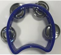 EXTREME TW4 TAMBURELLO MEZZALUNA CEMBALO 4 PAIA DI PIATTINI IMPUGNATURA PROFESSIONALE COLORE BLU