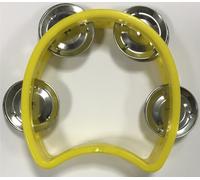EXTREME TW4 TAMBURELLO MEZZALUNA CEMBALO 4 PAIA DI PIATTINI IMPUGNATURA PROFESSIONALE COLORE GIALLO