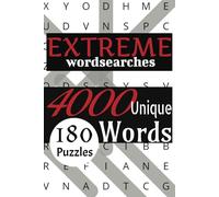 Extreme Word Searches: 4000 Words - 180 alphabetical Puzzles - For Adults, Seniors, and Teens with easy to read print, 6x9 inches,Gift For Vacations, holidays and free times