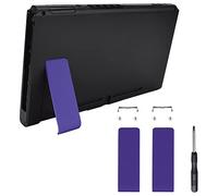 eXtremeRate 2 Set Supporto Cavalletto Kickstand Ricambio per Nintendo Switch Console Staffa Posteriore Kick Stand per Nintendo Switch-Console NON Incluso(Viola)