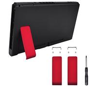 eXtremeRate 2 Set Supporto Cavalletto Kickstand Ricambio per Nintendo Switch Console Staffa Posteriore Kick Stand per Nintendo Switch-Console NON Incluso(Rosso)