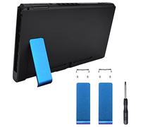 eXtremeRate 2 Set Supporto Cavalletto Kickstand Ricambio per Nintendo Switch Console Staffa Posteriore Kick Stand per Nintendo Switch-Console NON Incluso(Camaleonte Viola Blu)