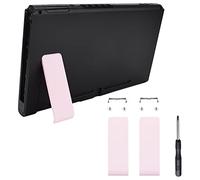 eXtremeRate 2 Set Supporto Cavalletto Kickstand Ricambio per Nintendo Switch Console Staffa Posteriore Kick Stand per Nintendo Switch-Console NON Incluso(Rosa)