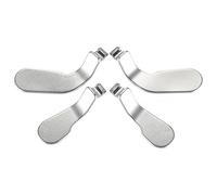 eXtremeRate 4 Paddles in Metallo per Xbox One Elite/Elite Series 2 Controller,Palette Levette Posteriori Tasti Pulsanti in Acciaio Inossidabile Ricambio per Xbox Elite Series 2 Core Joystick-Argento