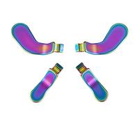 eXtremeRate 4 Paddles Metallo per Xbox Elite Series 2 Controller,Palette Levette Posteriori in Acciaio Inossidabile Ricambio per Xbox Elite V1/Series 2 Core Joystick-Arcobaleno Blu&Viola