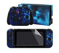 eXtremeRate Adesivo Skin per Nintendo Switch, Sticker per Joycon Console Dock Grip, Pellicola Protettiva Protezioni Schermo per Nintendo Switch-Galassia Multidimensionale