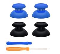 eXtremeRate Analogici Ricambio per ps5 Controller Joystick,Levette Analogiche Thumbstick per ps4 Slim PRO Joypad, 2 Paia, Blu&Nero