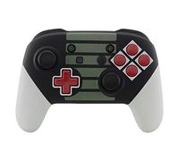 eXtremeRate Classics NES Style Soft Touch Faceplate maniglie per controller Nintendo Switch Pro, alloggiamento fai da te Shell Grip e pulsanti per Nintendo Switch Pro - Controller non incluso