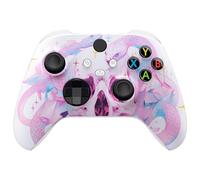 eXtremeRate Cover Custodia Frontale per Xbox Series X S Joystick Model 1914,Scocca Copertura Coperchio Ricambio per Xbox Series X S Controller-Abbraccio del Serpente Celeste