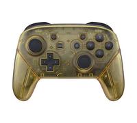 eXtremeRate Cover Custodia Grip Case Guscio Joystick Scocca Ricambio per Nintendo Switch PRO Controller-Controller Non Incluso(Trasparente Ambra)