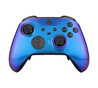 eXtremeRate Cover Custodia per Xbox Elite Series 2 Controller Model 1797,Scocca Case Frontale Ricambio per Xbox Elite Series 2 Controller Wireless Core&2 Anelli-Camaleonte Viola Blu