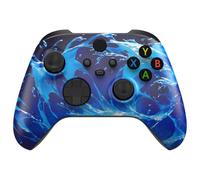 eXtremeRate Cover Custodia per Xbox Series X S Controller Joystick,Shell Copertura Anteriore Scocca DIY Ricambio per Xbox Series X S Joypad Model 1914-Magia dell'Acqua