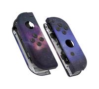 eXtremeRate Cover Custodia Tasti per Nintendo Switch/OLED Joycon Controller,Scocca Pulsanti Case Kit DIY Ricambio per Nintendo Switch/OLED Joystick,Senza Joycon-Galassia Nebulosa